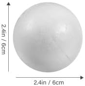 50 bolas de espuma para manualidades, bolas redondas de poliestireno de espuma blanca, bolas de espuma, bolas de decoración artística, bloques de