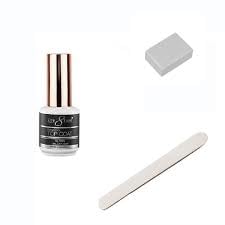 Cre8tion Diamond Soak Off Gel No Wipe Top Coat – Acabado brillante y larga duración, gel de lámpara de uñas Soak Off, 0.0 fl oz – Transparente, 0.5