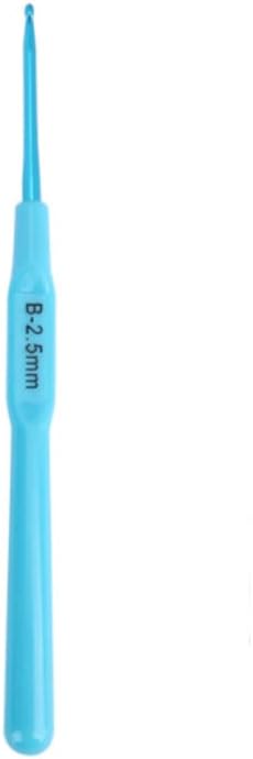 Agujas de ganchillo ergonómicas con mango de madera coloridas, herramientas de tejido de hilo para hacer bufandas, guantes y suéteres (0.098