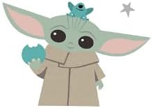 WALES Funny Baby Yoda – Calcomanía multicolor para automóviles  Camiones  Furgonetas  SUV  Ventana  Pared  Espejo  Puerta  Portátil  Mac  Celular