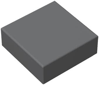 Azulejos de construcción clásicos, azulejos gris oscuro de 1 x 1, 200 piezas, compatibles con piezas y piezas Lego 3070 (color gris oscuro)
