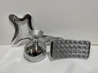 Wood TherapyMaderoterapia Colombiana Herramientas de terapia de metal para escultura corporal de hielo kit de masaje plateado Wood TherapyMaderoterapia Colombiana Herramientas de terapia de metal para escultura corporal de hielo kit de masaje plateado