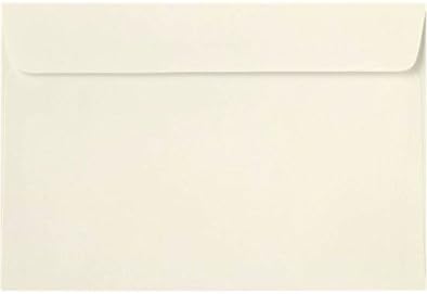 LUXPaper Sobres para folletos de 6 x 9  Natural  Texto de 70 libras  50 unidades