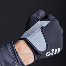 Gill Deckhand Guantes de vela  Dedos largos con dedos expuestos y pulgar  Protección solar UV 50+ y repelente al agua