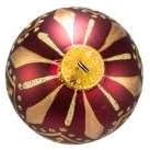 Kurt Adler – Bolas de purpurina (3.150 in, 6 unidades), color dorado