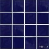 VIP-713 – Azulejo de porcelana para piscina, azul cobalto, 3 x 3 pulgadas, 1.08 pies cuadrados, paquete de 2,