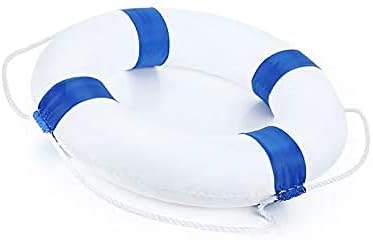 Salvavidas de piscina de 20 pulgadas de diámetro, anillos de natación de espuma, salvavidas para piscina para niños, salvavidas con cuerda perimetral