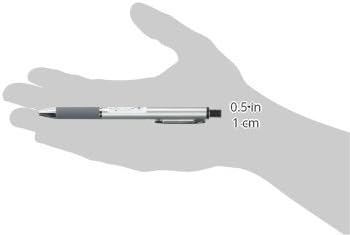Zebra Bolígrafo de tinta emulsión Surari 300 0.020 in, cuerpo plateado (BAS38-S)
