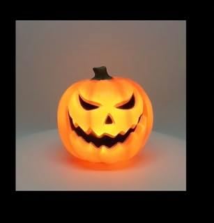 Calabaza de Halloween con luz LED, decoraciones de Halloween, decoración de Halloween para interiores, calabaza iluminada