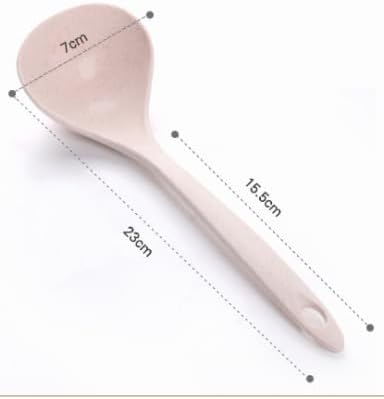 Cucharas de paja de trigo ecológicas, cuchara de sopa de paja de trigo, cuchara de sopa para cocinar, cucharas de cocina de paja de trigo,
