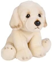 Cachorro Golden Retriever de 12 pulgadas, blanco, esponjoso, adorable, de felpa, súper tierno, gran idea de regalo para cualquier persona, perfecto
