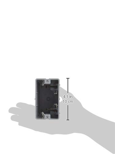 Southwire Southwire MSB1G – Caja de dispositivos de una banda con profundidad ajustable resistente 42 libras gris (paquete de 2)