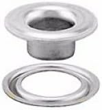 Stimpson SPGW3BN300 – Juego de 300 ojales y arandelas autoperforantes niquelados, fiables, duraderos, resistentes