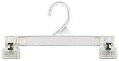 UYSB – Percha para pantalones y faldas con agarre de pellizco, de 8 pulgadas, color blanco, perchas para ropa, perchas para ropa, perchas para
