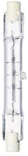 Westinghouse Bombilla halógena de doble extremo, sin lente, 100 W, 1400 lúmenes, T3, 3-116 pulgadas, transparente, 2900 K, tarjeta