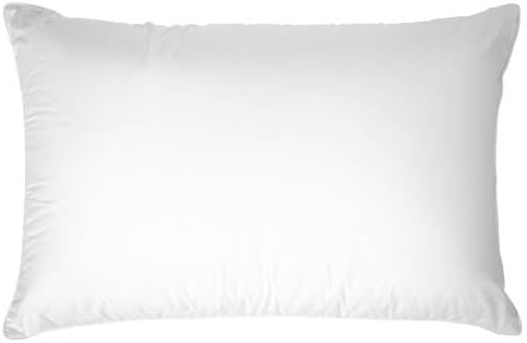 Almohada de cama de densidad media, estándar (con funda de almohada con cremallera)