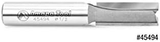 Amana Tool – 45494 Punta de Carburo Leigh Recta Plunge 12 Dia x 1-14 x 12″ Vástago