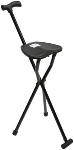 220 libras plegable asiento palo portátil viaje caña senderismo silla trípode con resistente ajustable ancianos muleta multifuncional 2 en 1