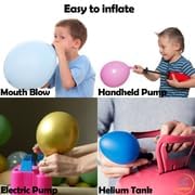 AFTERLOON – Globos biodegradables color crema de 5 pulgadas, paquete de 100 mini 100 unidades de flotadores de látex extra fuerte grueso para helio,
