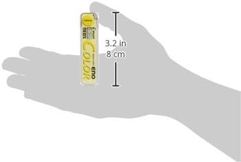 Pilot Lápiz mecánico de color Eno, 0.028 in, amarillo, 10 minas (HRF7C-20-Y)