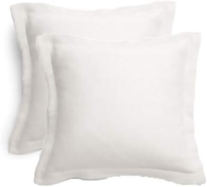 Funda para almohada 100 % algodón de 300 hilos, funda para almohada, funda para cojín, con cremallera, solo funda, sin inserto