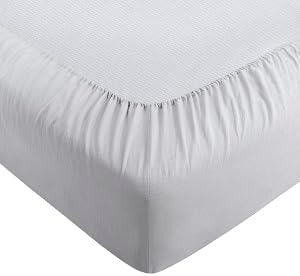 ATLINIA Juego de sábanas de lino para cama  Sábanas 100% de lino francés, tamaño California King, ropa de cama de lino orgánico Farmhouse Boho