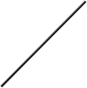 Karat Papel de paja de plástico PP de 5.75 “envuelto, negro – 10,000 piezas