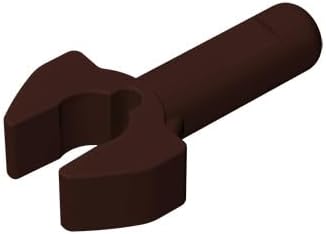 Barra de construcción clásica con pinza mecánica, 200 piezas de azufaifo marrón a granel 1L, compatible con piezas y piezas Lego 48729 (color