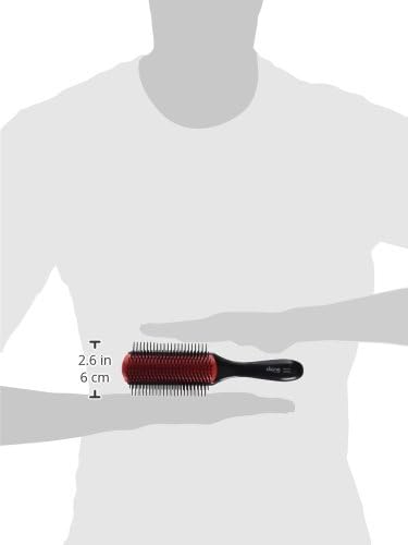 Diane Cepillo de pelo de nailon para desenredar, separar, dar forma y definir el cabello húmedo grueso o rizado, se desliza a través de los enredos