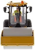 Diecast Masters CAT Caterpillar CS11 GC Compactador vibratorio de suelo con operador, vehículo de construcción fundido a presión, 4 x 3 x 3
