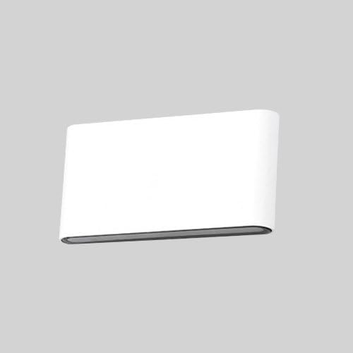 Apliques de pared exterior al aire libre de 12W LED Step Down Lámpara de lámpara de acabado blanco cálido blanco