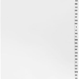 Fichas de exhibición AA-ZZ Fichas de exhibición AA-ZZ