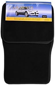 Zone Tech – Tapetes para todo tipo de clima, 8 piezas, color negro, de alta calidad, almohadilla de talón de vinilo para protección adicional,