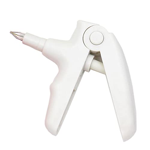 Pistola de ligadura de ortodoncia blanca y juntas tóricas invisibles elásticas de ortodoncia, 1 paquete de 1040 piezas
