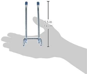 CRAWFORD PROD DIV OF JARDEN SAFETY 14444 Gancho de clavija de doble brazo, 4 pulgadas, paquete de 2