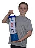 LCR Juego de dados Big Left Center Right – Bolsa con cremallera (azul)