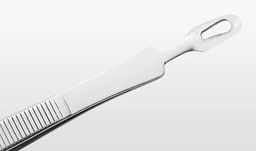 WOIWO Pinzas de acero inoxidable de doble extremo para el acné, pinza para el acné, herramienta de belleza para el codo, espinilla, 2 uds