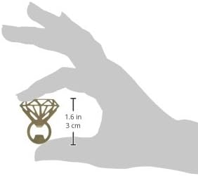GAMAGO Abrebotellas con anillo brillante, dorado