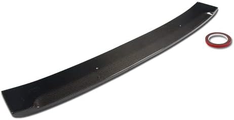 HK5 Alerón de techo de ventana trasera de fibra de carbono negro compatible con Infiniti G37 2DR Coupe 2008-2013 y compatible con Infiniti Q60 2DR