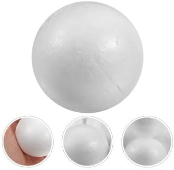 50 bolas de espuma para manualidades, bolas redondas de poliestireno de espuma blanca, bolas de espuma, bolas de decoración artística, bloques de
