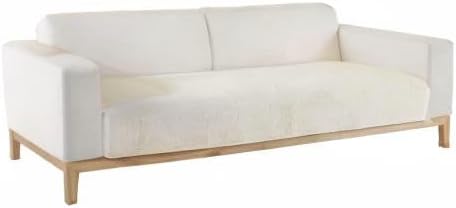 vctops Funda de sofá de forro polar Sherpa de color liso, mullida, suave, suave, cálida, antideslizante, protector de muebles para niños, mascotas