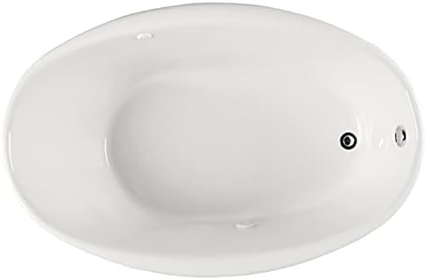 PROFLO PFS7040WH ProFlo PFS7040 Lansford – Tina de remojo de acrílico de 70 x 40 pulgadas con drenaje reversible y desbordamiento