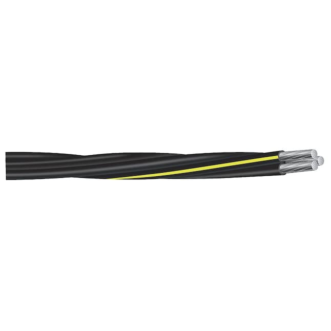NASSAU ELECTRICAL SUPPLY Aluminio 2-2-2 Triplex URD Ramapo 100 AMP Cable de servicio de alambre de entierro directo (100 pies)