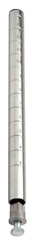 QUANTUM STORAGE SYSTEMS P14C – Paquete de 4 postes para estanterías de alambre, acabado cromado, 14 pulgadas de alto x 1 pulgada de diámetro