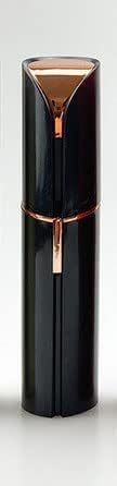 Mejora tu aspecto impecable con esta maquinilla de afeitar estilo lápiz labial elimina el vello no deseado sin dolor, conveniente (negro)