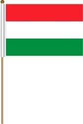 Hungría Llanura Grande 12 X 18 Pulgadas País Stick Bandera Bandera en un palo de madera de 2 pies… Nuevo
