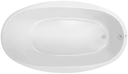 PROFLO PFS7040WH ProFlo PFS7040 Lansford – Tina de remojo de acrílico de 70 x 40 pulgadas con drenaje reversible y desbordamiento