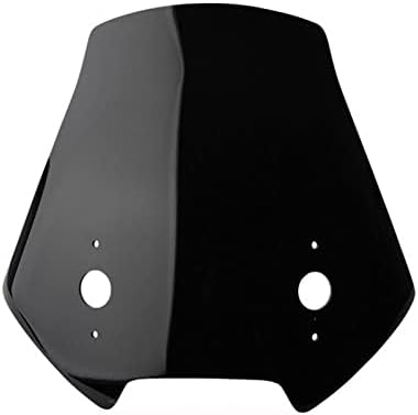 Accesorios para parabrisas de motocicleta, visera de doble burbuja, compatible con Kawasaki VERSYS650 VERSYS 650 2014-2019 (color negro1)