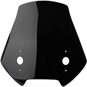 Accesorios para parabrisas de motocicleta, visera de doble burbuja, compatible con Kawasaki VERSYS650 VERSYS 650 2014-2019 (color negro1) Accesorios para parabrisas de motocicleta, visera de doble burbuja, compatible con Kawasaki VERSYS650 VERSYS 650 2014-2019 (color negro1)