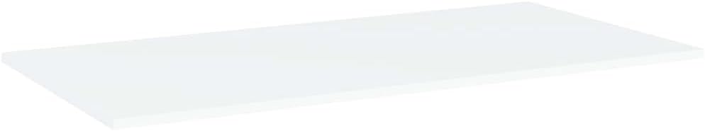 Estantería de oficina, 8 unidades, color blanco, 31.5 x 7.9 x 0.6 pulgadas, madera de ingeniería para reacondicionar estanterías, reemplazo, sin